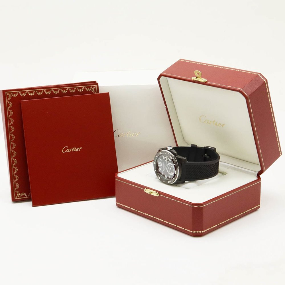 Cartier Calibre de Diver SS Rubber Men's AT Automatic Wristwatch WSCA0006 - Picture 10 of 10